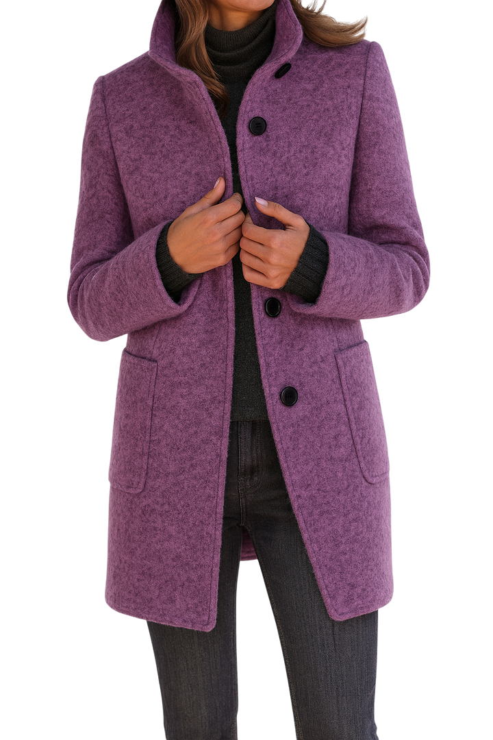 EZORA – Dámský kabát s vysokým límcem