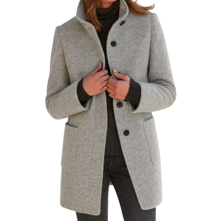 EZORA – Dámský kabát s vysokým límcem