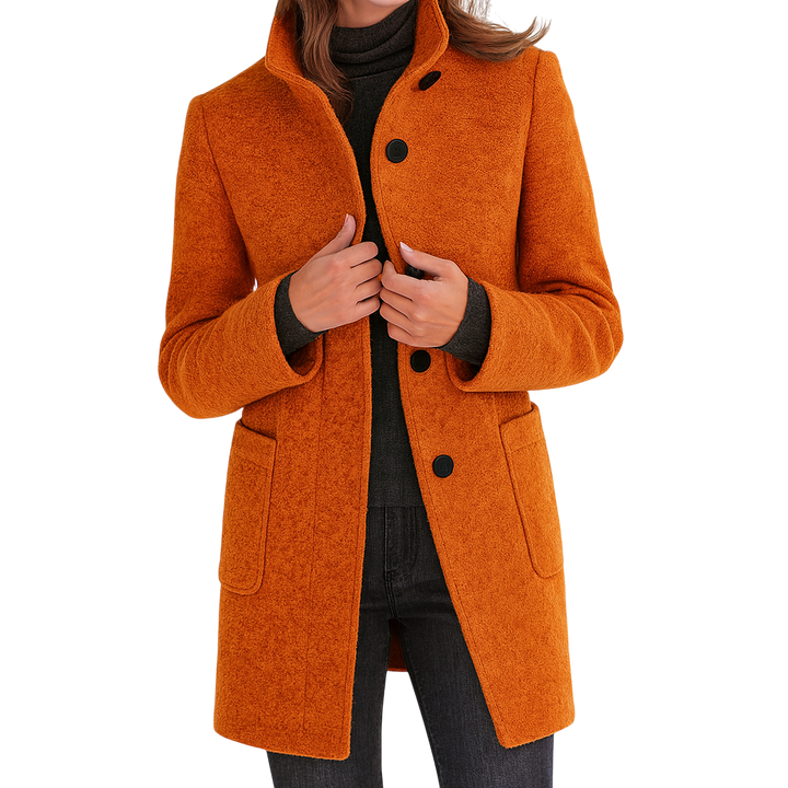 EZORA – Dámský kabát s vysokým límcem