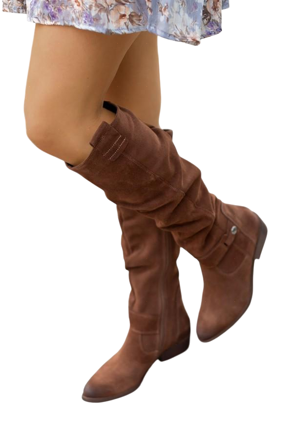 EZORA – Teplé semišové kozačky pro ženy