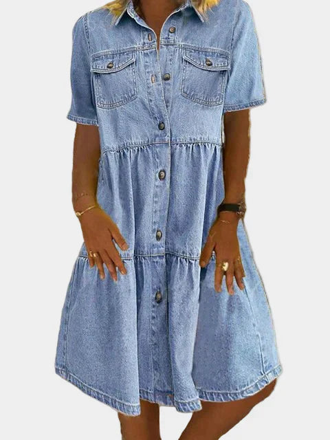 Sofie - Bohémské džínové šaty