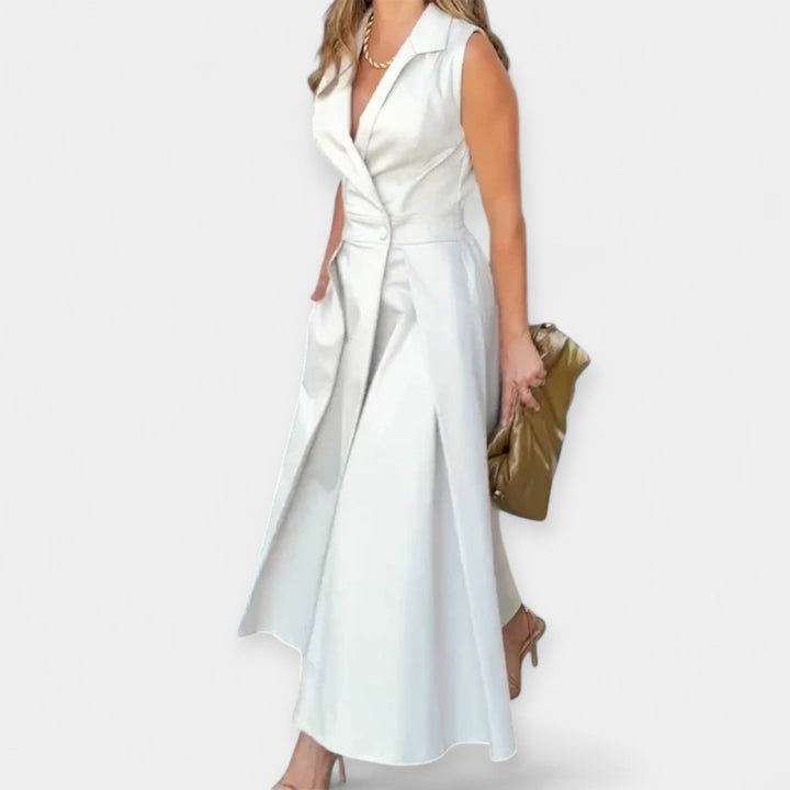 Midi šaty s límečkem