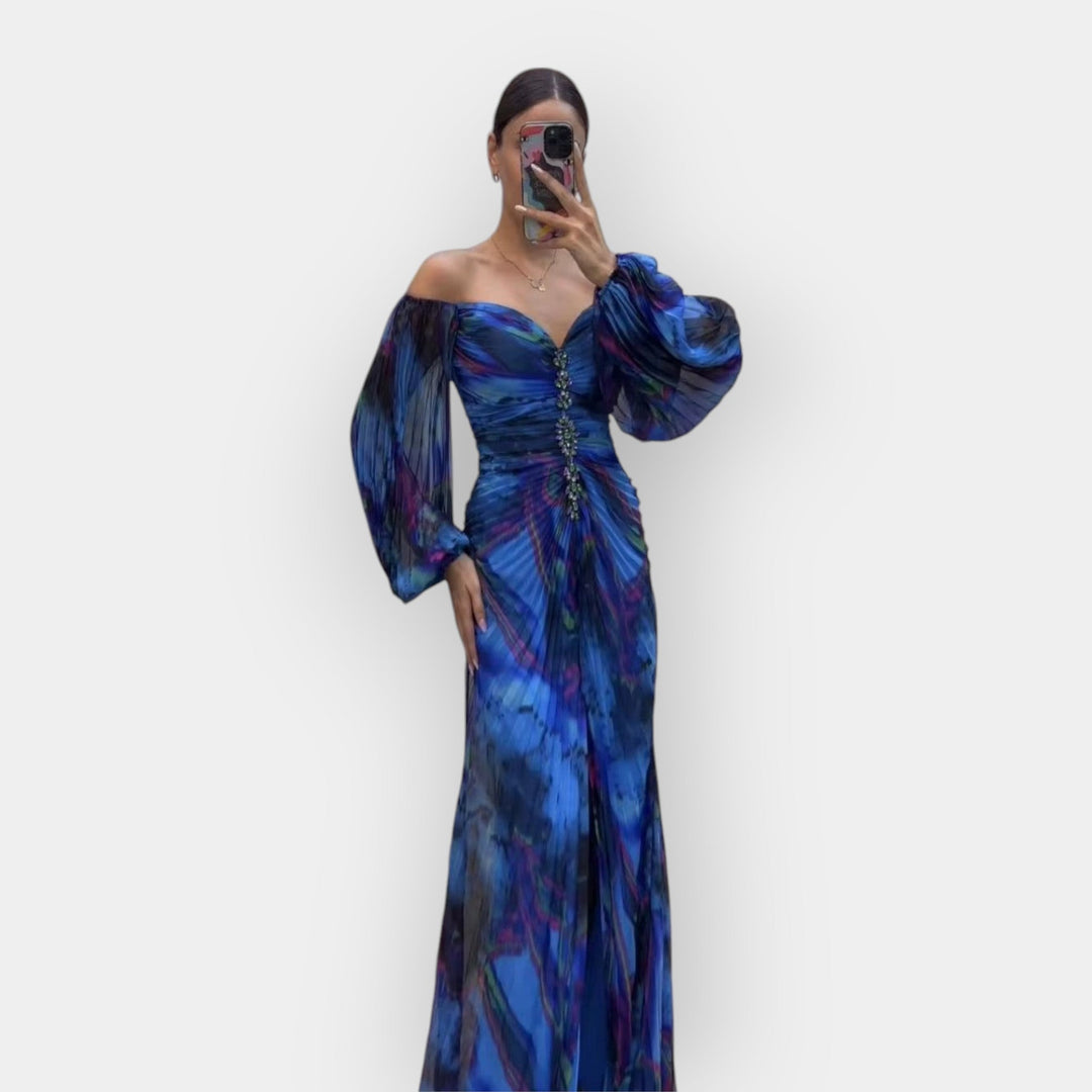 Vzdušné šaty s rozparkem