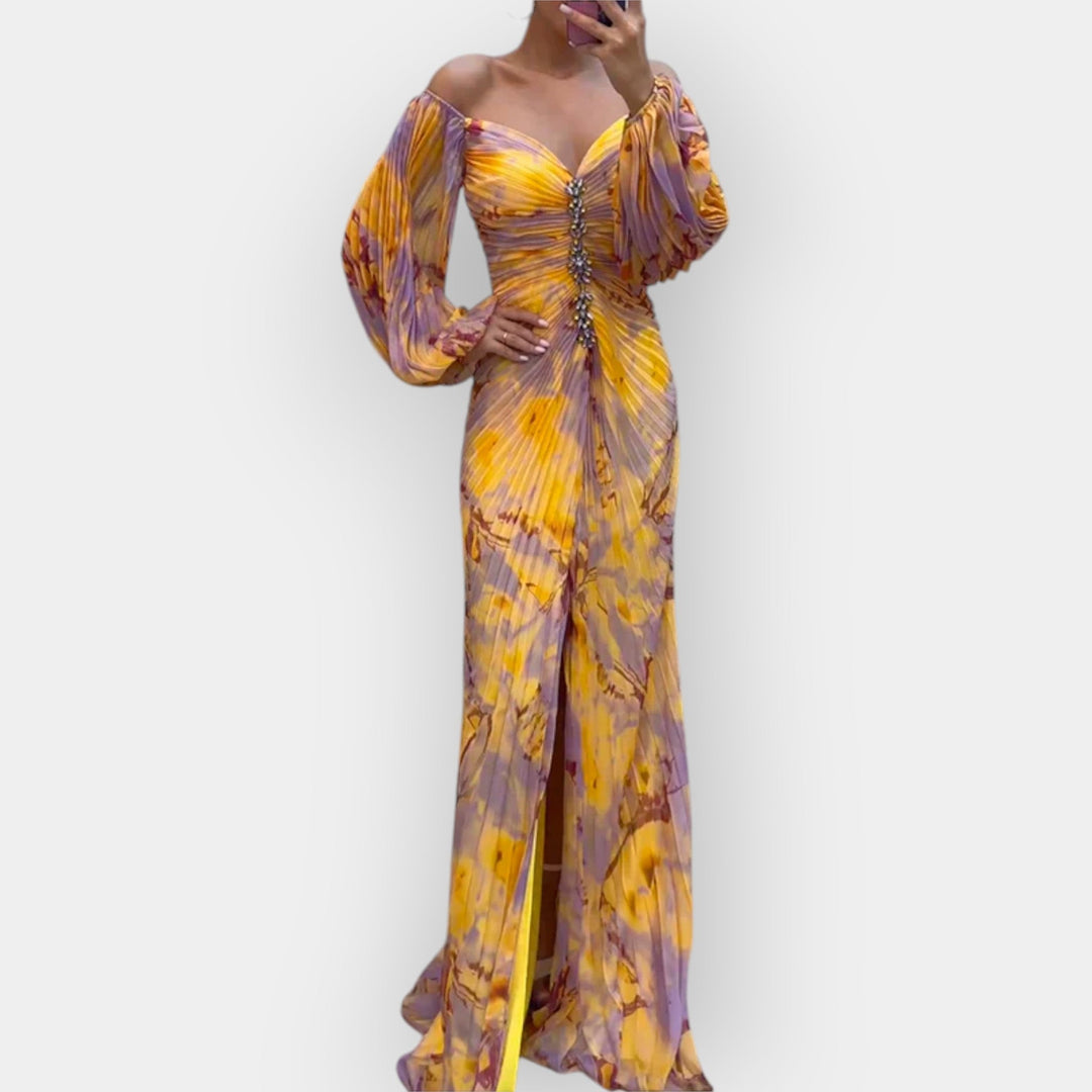 Vzdušné šaty s rozparkem