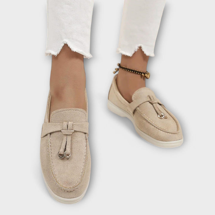 EZORA – Elegantní a pohodlné loafers v béžové barvě