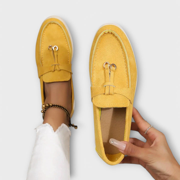 EZORA – Elegantní a pohodlné loafers v béžové barvě