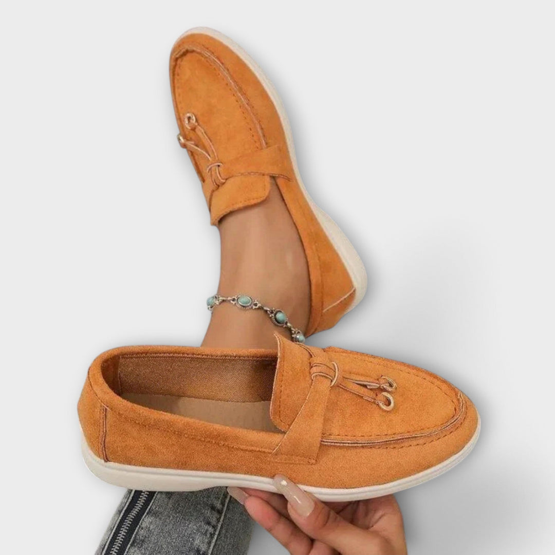 EZORA – Elegantní a pohodlné loafers v béžové barvě