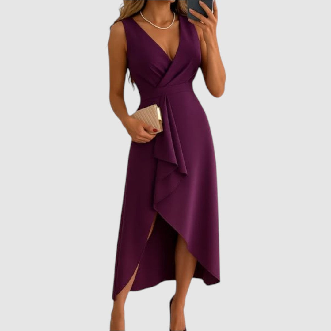 Valerie - Elegantní zavinovací šaty s výstřihem do V