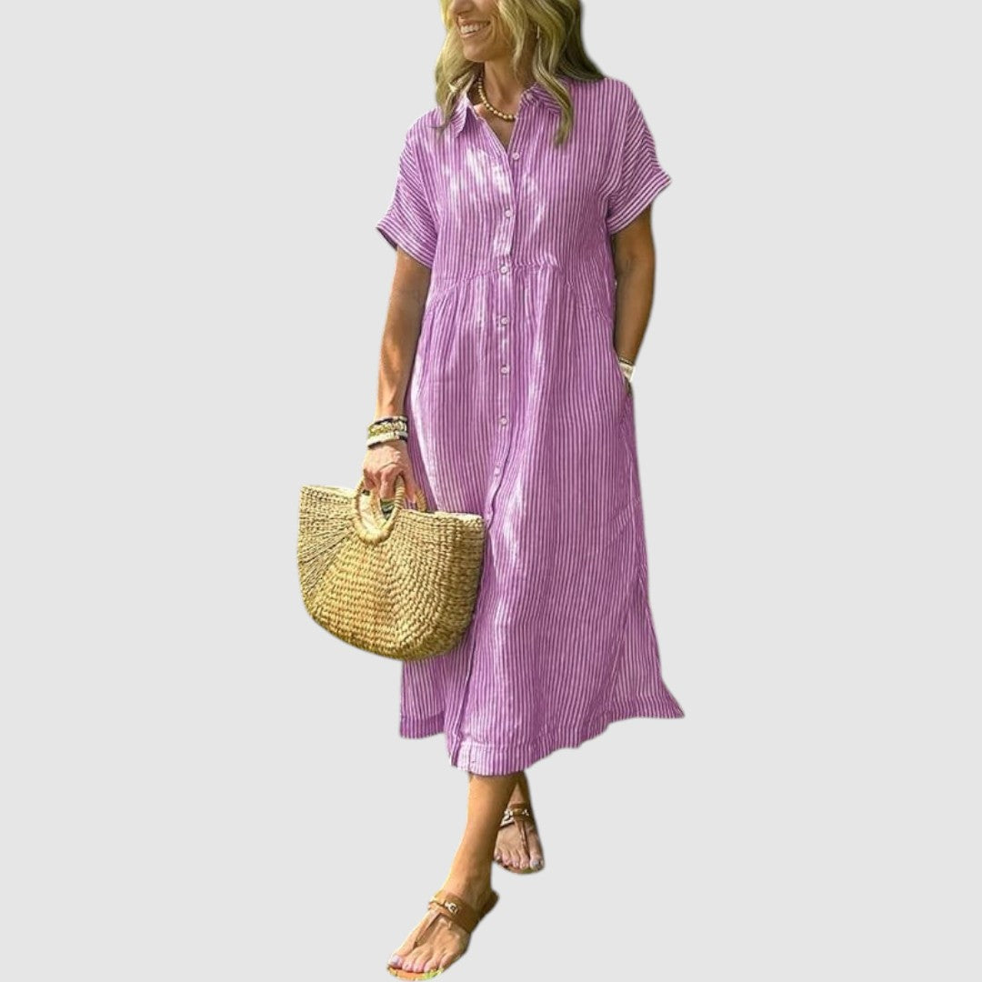 Kateřina - Pruhovaná košile s knoflíky