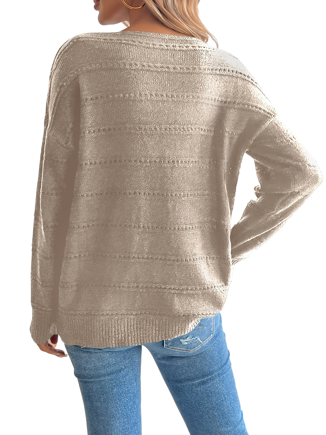 EZORA - Elegantní prošívaný svetr