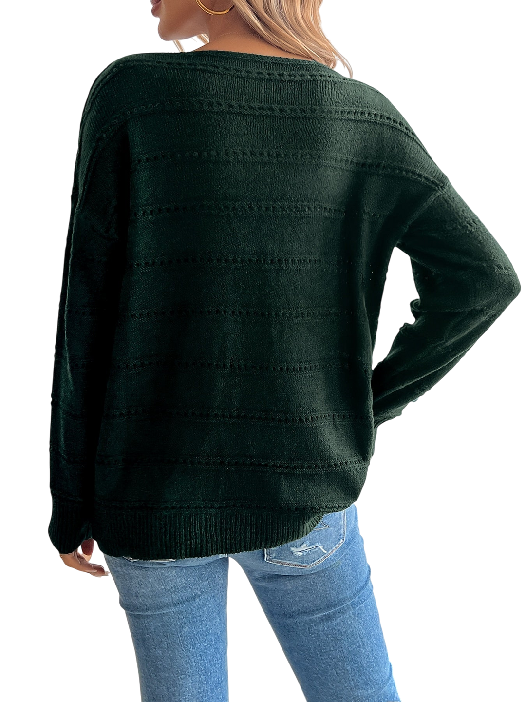 EZORA - Elegantní prošívaný svetr